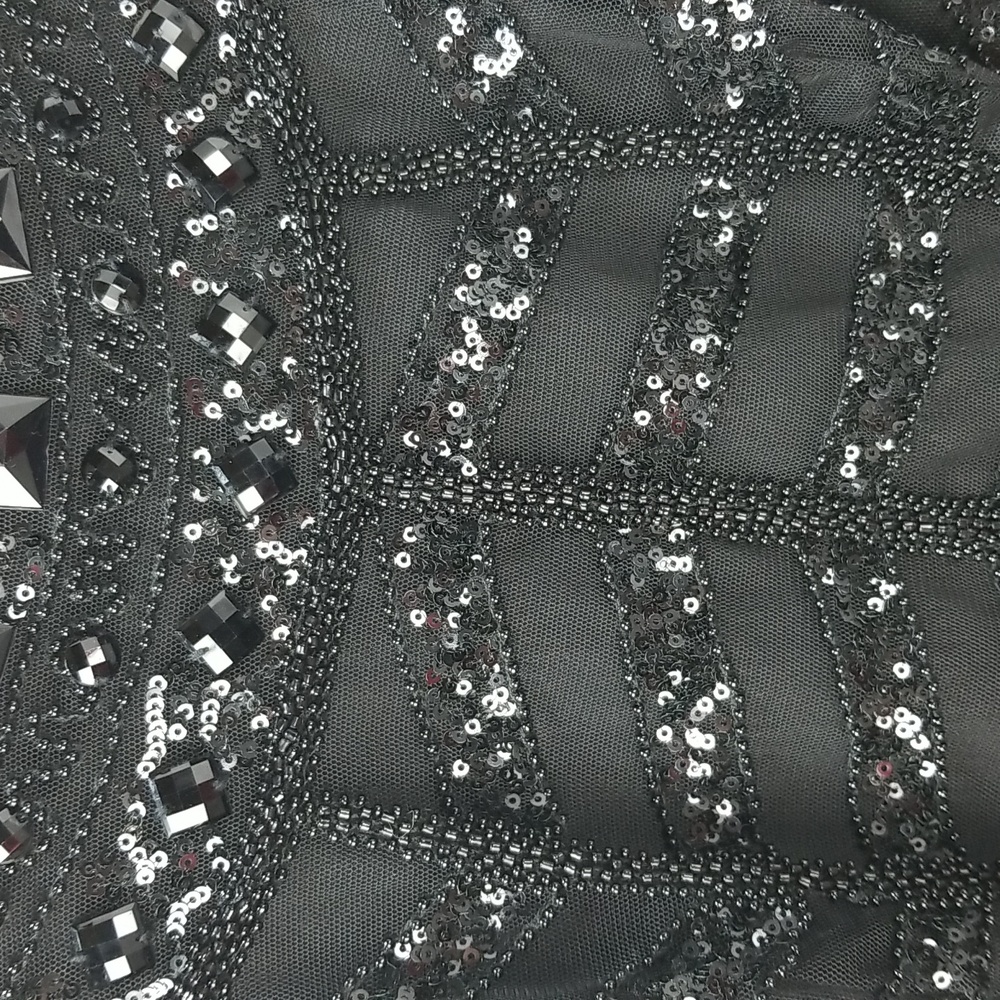 White House Black Market Beaded Cut in Gown NWT - Picture 5 of 14
